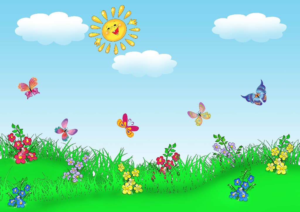 Бабочки фон для презентации для детей